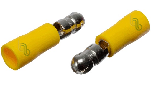 [MPD5.5-195] Terminal Macho Preaislado T/Bala AWG 12-10 Amarillo