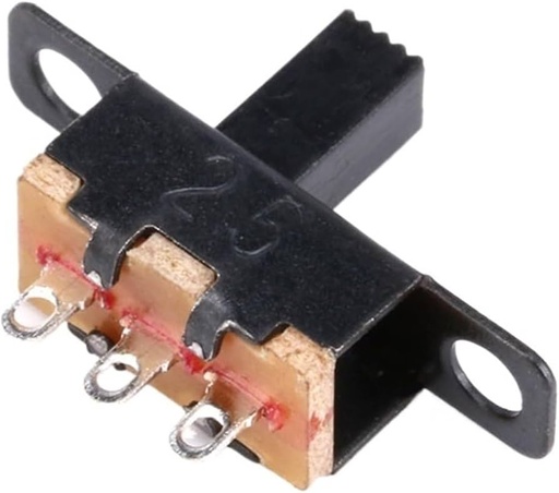 [KBB-10] Switch Deslizante Recto SPDT de 3 Pines ON-OFF 50V 0.5A 15.8x19.8x7.6mm SS12F32G8