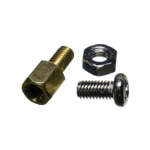 [SSH-M3X5+6-MF] Separador de Bronce Hexagonal M3X5+6mm