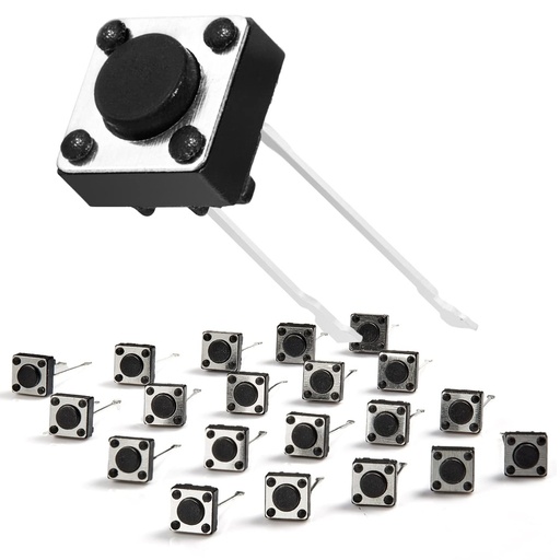 [T-6X6-6H-2P] Tact Switch de 2 Pines 6x6 6mm