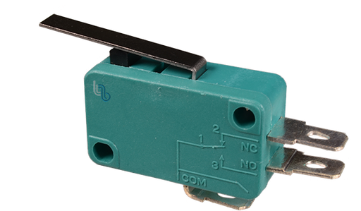 [KW8-OZ-B28] Microswitch 16A 250V Palanca 28mm 28x15x10mm