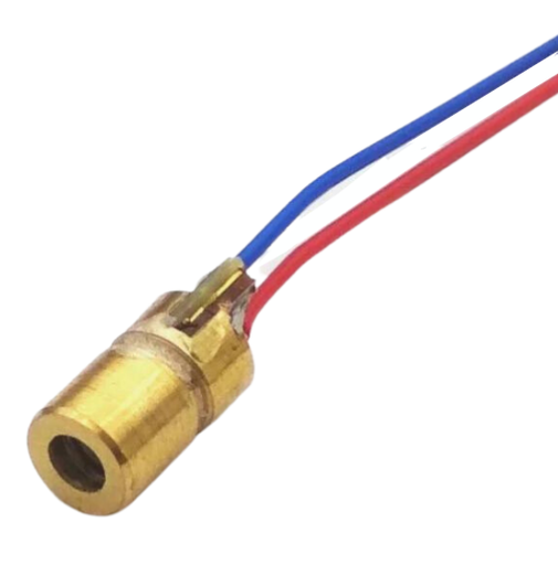 [LL3RCLDRV-9MM] Led Laser Rojo 650nm 5mW 3Voltios DC