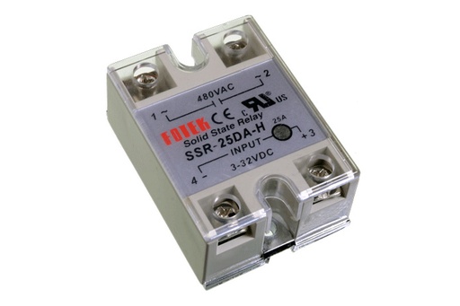 [SSR-25DA-H]  Rele de Estado Solido 25A 480VAC