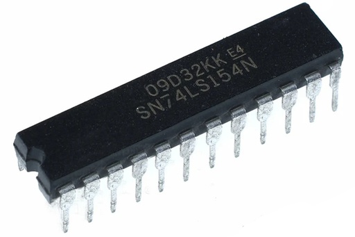 [74LS154] 74LS154 Demultiplexor y Decodificador de 4 a 16 Líneas DIP-24