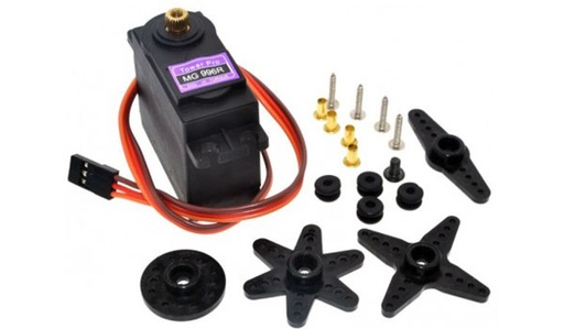 [MG996R-180] Servomotor Rotación 180 grados 9.4 a 11Kg/cm (4.8 - 6Voltios)