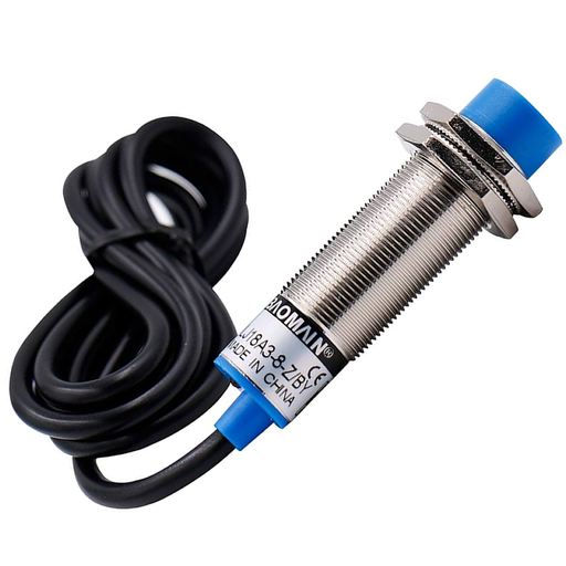 [LJC18A3-8-Z/BY] Sensor de Proximidad Capacitivo de 3 cables. Rosca: M18. Salida PNP N.O. 6-36VDC - Materiales ferrosos y no ferrosos.