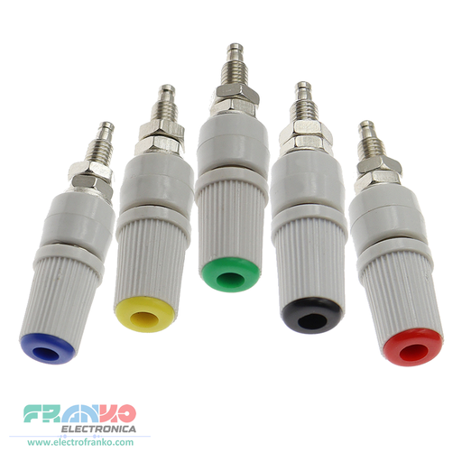 Conector Banana Hembra 4mm M5 Poste 30A "Premiun"