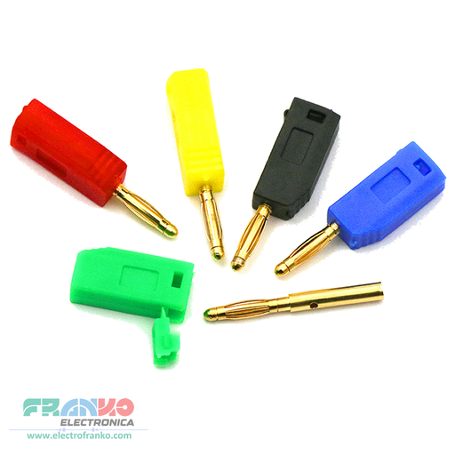 Conector Banana Macho 2mm 20A para Fuentes y Proyectos Electrónicos