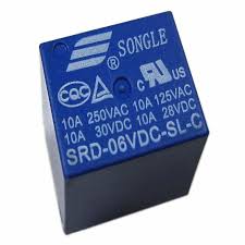 [SRD-06VDC-SL-C] Rele de 6VDC Azul 5pin NC/NO