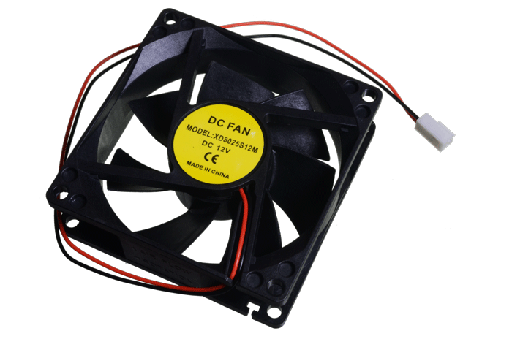 [8025M12S] Ventilador  12VDC 8x8x2.5 cms. 3 Cables 0.18A