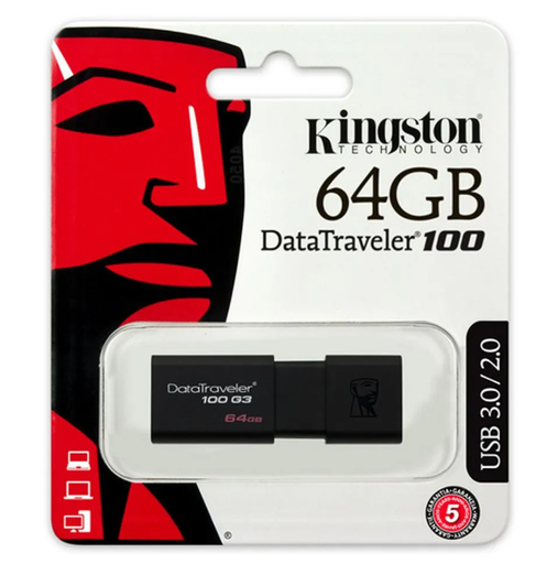 [KINGSTON-64GB] Memoria USB Kingston DT100G3 64GB