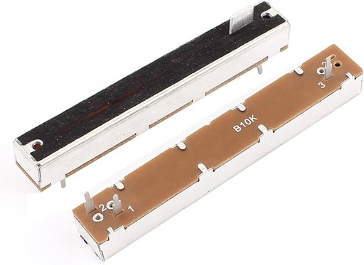 [SC4580GH-B10K] Potenciometro Deslizante Stereo 10Kx2 60x10x7mm R=50mm