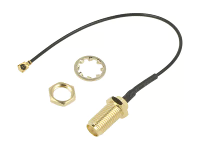 [SMA-UFL-15] Cable Pigtail SMA Hembra con 15cm de Cable a UFL