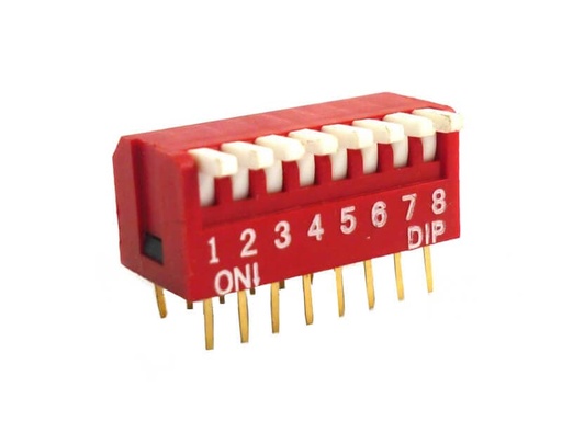 [DIP-SW-8TP] Dip Switch 8 Pines Tipo Piano