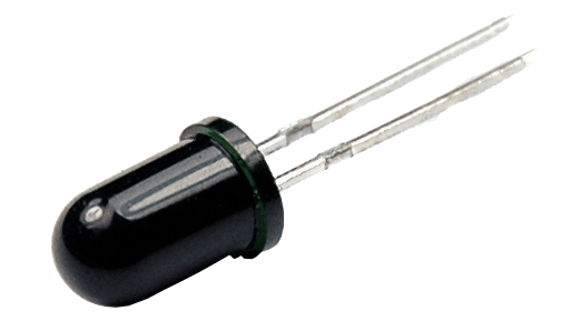 [PT334-6B] Fototransistor 5mm, Color Negro, T-1 3/4