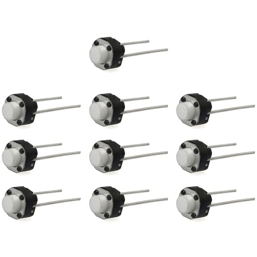 [TR-6X6-7H] Tact Switch 2 Pin 7mm Redondo