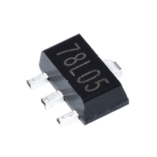 [78L05-SOT89] 78L05 Regulador Lineal de Voltaje 5V 0.1A encapsulado SMD Positivo 