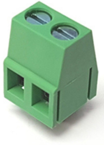 [KF-128-2P] Borne de Conexión Verde 2 Pines 10A300V 5mm Kefa