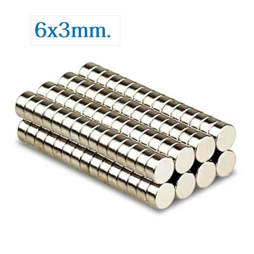 [MAG-6DX3] Iman de Neodimio Circular de 6mm x 3mm