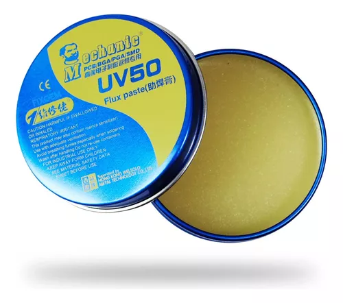 [UV50] Flux en Pasta para PCB BGA PGA SMD 50Gramos "Mechanic"
