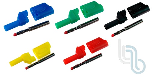 [RH4-0030] Plug Banana 4mm Protegido con Jack y Cub