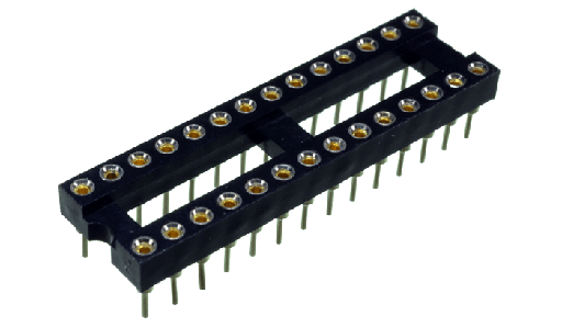 [PIN28-TOR-S] PIN28-TOR-S Zocalo para Circuito Integrado de 28 Pines Torneado Angosto