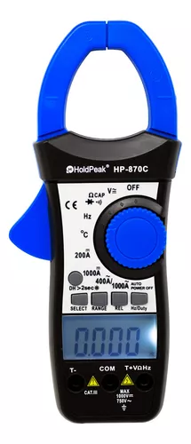 [HP-870C] Pinza Amperimetrica Autorango AC/DC FBA