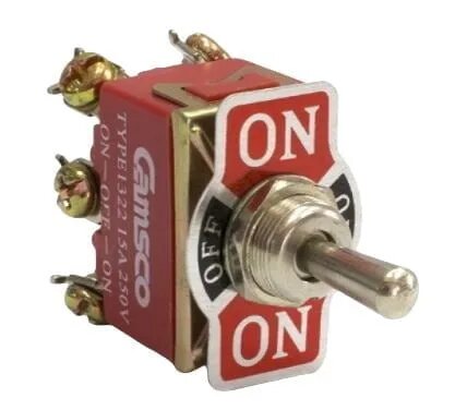 [EC-2545] Switch Codillo Miniatura 6pin 2 Golpes 3A ON-OFF