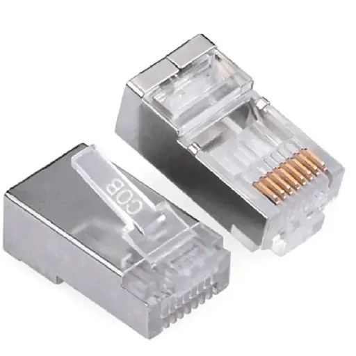 [RJ45-MET] Plug RJ45 CAT5E Metálico FBA