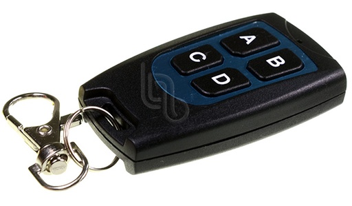 [REM-4SQR] Control Remoto Tipo Llavero de 4 Canales (4 Botones) 315MHz
