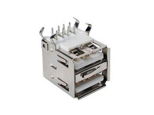 [ USB-A-IMPX2] Conector USB A para Impreso Doble con Shrapnel 90