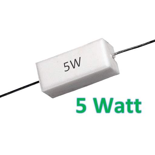 Resistencia Bobinada de Alambre 5 Watt 5%