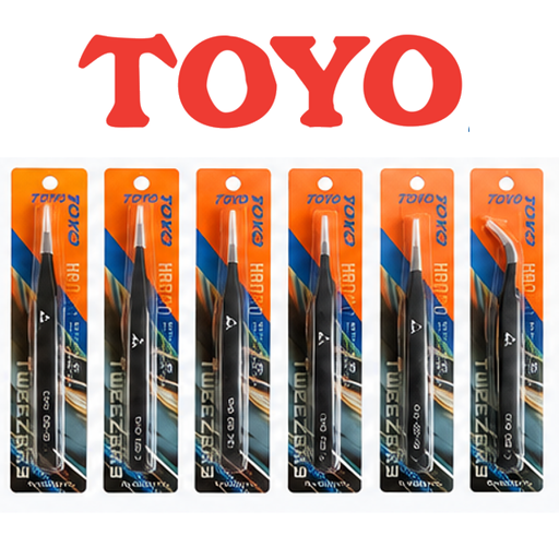 [ESD-X6] Pack de 6 Pinzas Antiestaticas ESD TOYO Alta Calidad