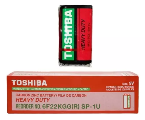 [BAT-9V-C] Caja de Baterias Carbon TOSHIBA 9v.