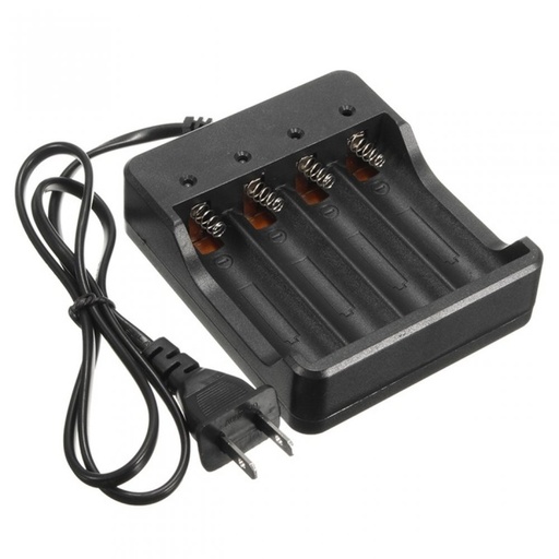 [BH-18650-4]  Cargador de 4 Baterías de Litio 18650 3.7V 