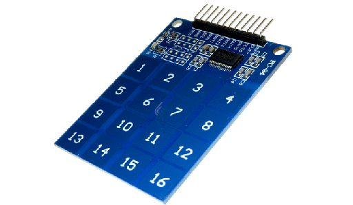 [TTP229B] TTP223B Sensor de Toque Touch Modulo para Arduino 2-5.5VDC Teclado Capacitivo TTP229 de 16 Teclas