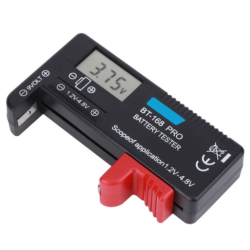 [BT-168Pro] Probador Digital Universal de Baterías ANENG AN- 168 AAA AA Botón 18650