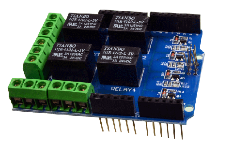 [ARD-4REL] SHIELD DE 4 RELES P/ARDUINO