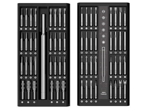 [DES-631] Juego de Destornilladores de Precisión Multifuncionales 63 en 1 para Celulares