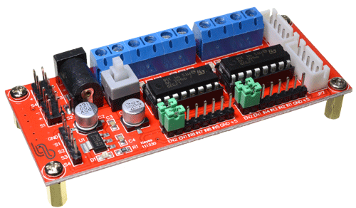 [ARD-L293KEY] SHIELD L293D PARA ADUINO EN PCB ROJO