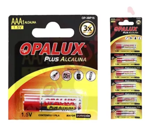 [OP-3BP16] OP-3BP16 Pila Alcalina AAA OPALUX Par