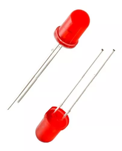 [LR-5-RRPRF] LED ROJO ROJO DE 5MM 12000-14000MCD