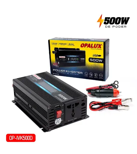 [OP-IVK500D] Inversor 12 VDC - 220VAC Salida VDC