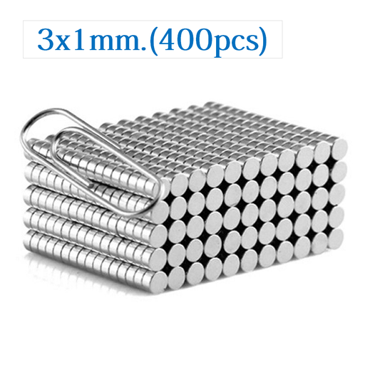 [MAG-3DX1 PAQ] Iman de Neodimio Circular de 3mm x 1mm Pack 400pcs