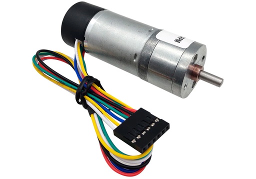 [JGA25-370B] Mini Motorreductor DC 12VDC con Codificador en Motor DC 130 RPM con Cables
