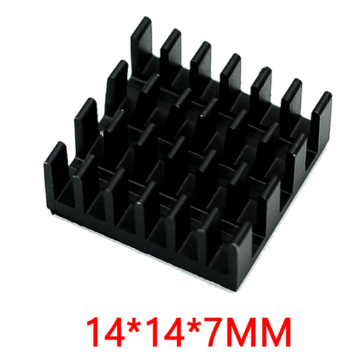 [DIS-14X7] Disipador Mini con Pega 14x14x7 