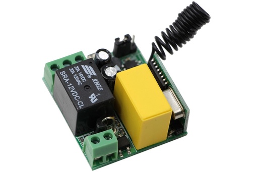 [Rem-220Prg1] Módulo Programable Receptor de 1 Rele. de 315MHz. De 220VAC 5AMP. Max