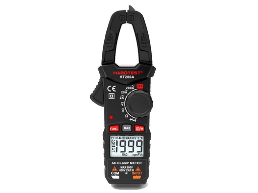 [HT200A] HABOTEST Pinza AmperImetrica Digital HT200A Autorango Voltímetro Amperímetro 600V 200AC