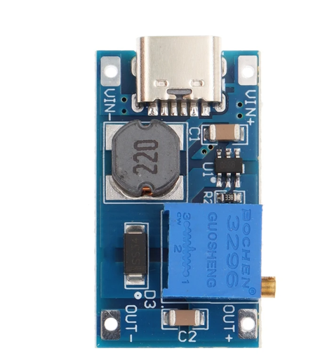 [MT3608-C] Conversor DC-DC Step Up Ajustable 2 A 24 VSAL 28V USB C