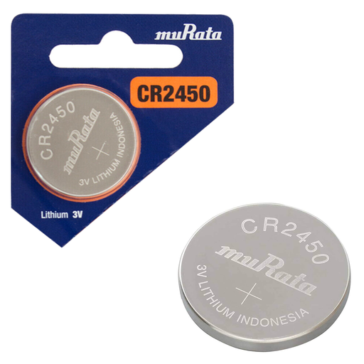 [CR2450-MUR] Batería de Litio Boton 3V. CR2450 MURATA